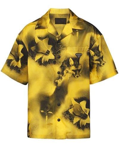 Yellow Prada Shirts for Men 